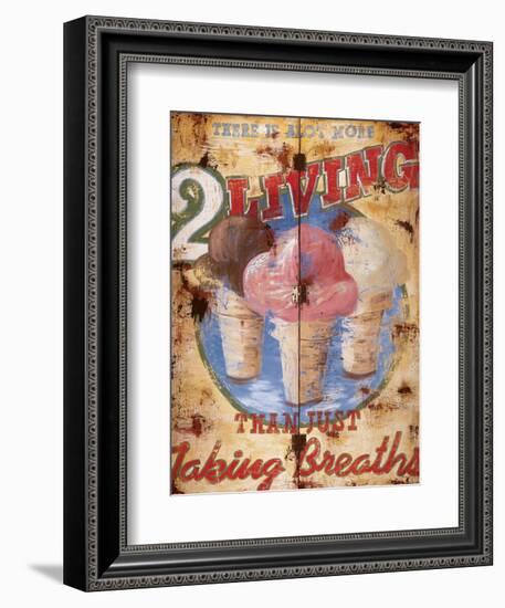 Taking Breaths-Rodney White-Framed Giclee Print