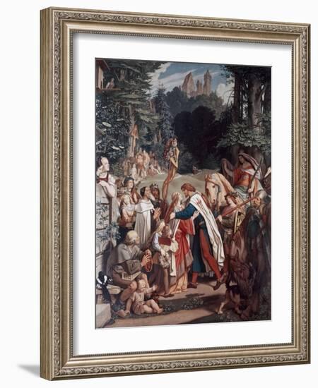 Taking Farewell For the Crusades-Moritz Ludwig von Schwind-Framed Giclee Print