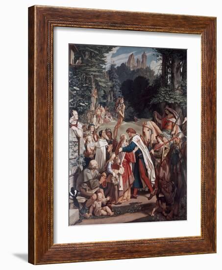 Taking Farewell For the Crusades-Moritz Ludwig von Schwind-Framed Giclee Print