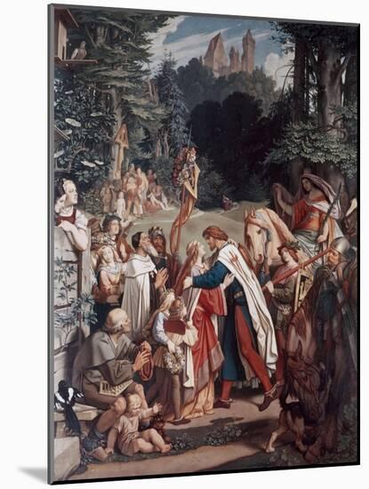 Taking Farewell For the Crusades-Moritz Ludwig von Schwind-Mounted Giclee Print