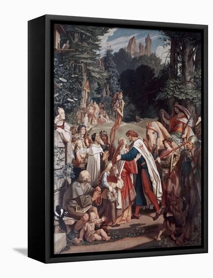 Taking Farewell For the Crusades-Moritz Ludwig von Schwind-Framed Premier Image Canvas