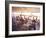 Taking Lunch in a Shaded Restaurant by the Shore in Juan Les Pins on the French Riviera, France-Ralph Crane-Framed Photographic Print