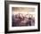 Taking Lunch in a Shaded Restaurant by the Shore in Juan Les Pins on the French Riviera, France-Ralph Crane-Framed Photographic Print