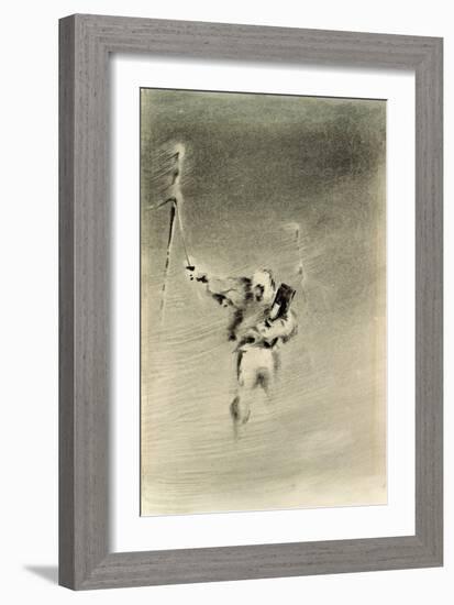 Taking Observations in a Blizzard-Edward Adrian Wilson-Framed Giclee Print