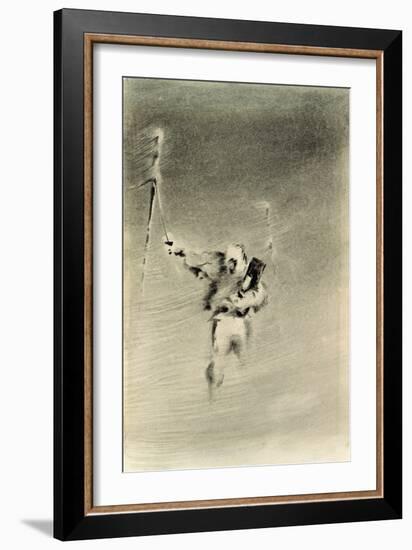 Taking Observations in a Blizzard-Edward Adrian Wilson-Framed Giclee Print