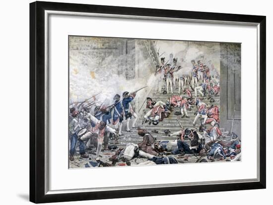 Taking of the Tuileries, 10th August 1792-Henri Paul Motte-Framed Giclee Print