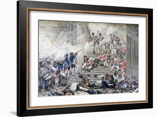 Taking of the Tuileries, 10th August 1792-Henri Paul Motte-Framed Giclee Print