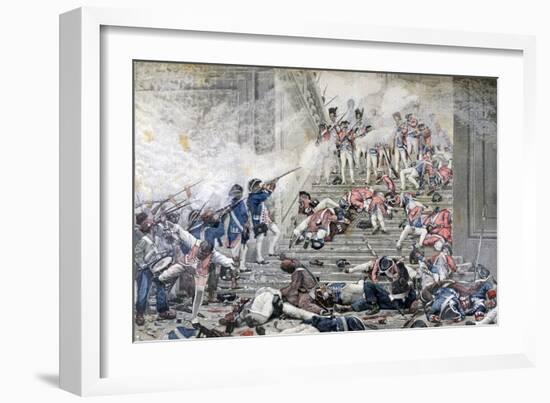 Taking of the Tuileries, 10th August 1792-Henri Paul Motte-Framed Giclee Print