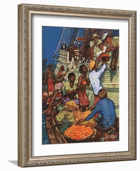 Taking on Fruit Supplies-Kenneth D Shoesmith-Framed Art Print