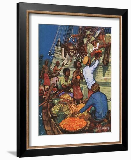 Taking on Fruit Supplies-Kenneth D Shoesmith-Framed Art Print