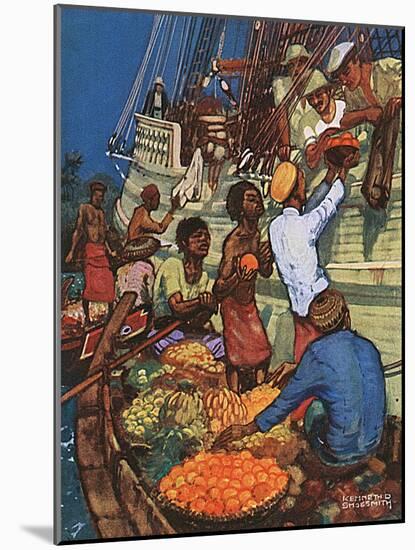 Taking on Fruit Supplies-Kenneth D Shoesmith-Mounted Art Print