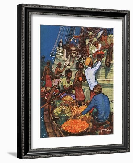 Taking on Fruit Supplies-Kenneth D Shoesmith-Framed Art Print