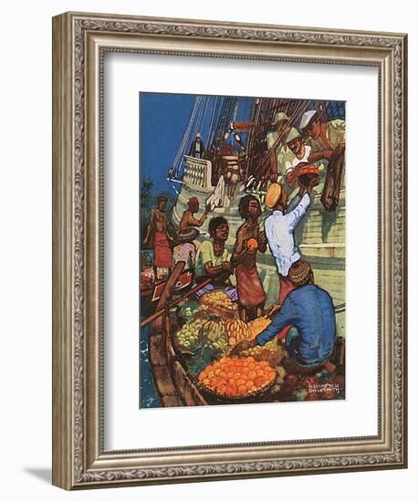 Taking on Fruit Supplies-Kenneth D Shoesmith-Framed Art Print