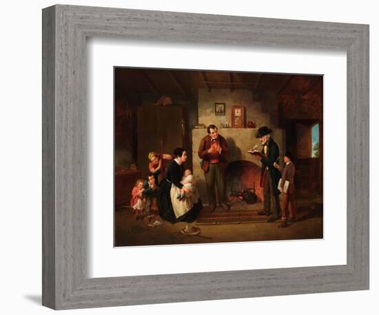 Taking the Census, 1854-Francis William Edmonds-Framed Giclee Print