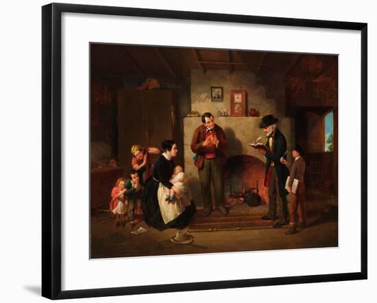 Taking the Census, 1854-Francis William Edmonds-Framed Giclee Print