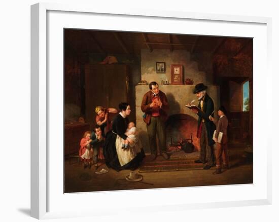 Taking the Census, 1854-Francis William Edmonds-Framed Giclee Print