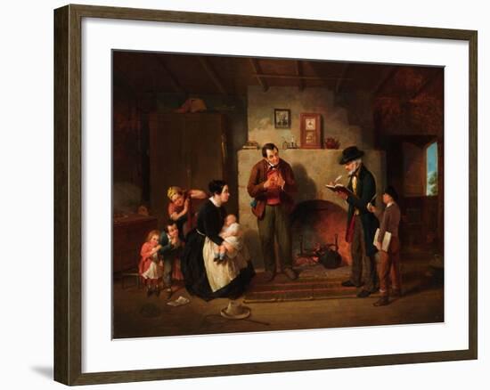 Taking the Census, 1854-Francis William Edmonds-Framed Giclee Print