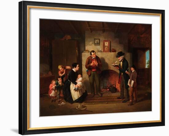 Taking the Census, 1854-Francis William Edmonds-Framed Giclee Print