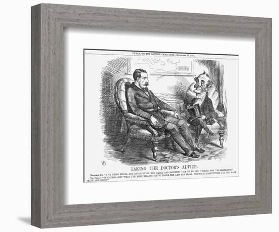 Taking the Doctor's Advice, 1863-John Tenniel-Framed Giclee Print