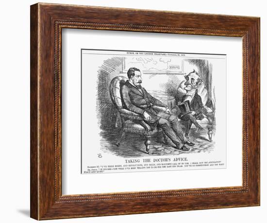 Taking the Doctor's Advice, 1863-John Tenniel-Framed Giclee Print