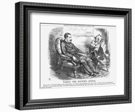 Taking the Doctor's Advice, 1863-John Tenniel-Framed Giclee Print