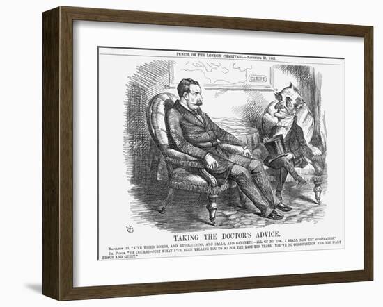 Taking the Doctor's Advice, 1863-John Tenniel-Framed Giclee Print