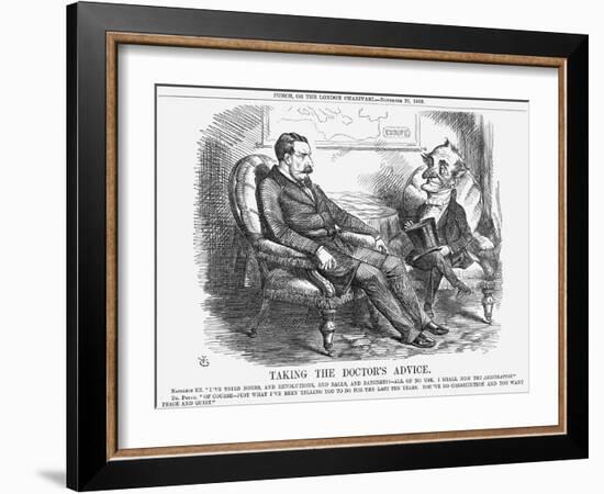 Taking the Doctor's Advice, 1863-John Tenniel-Framed Giclee Print