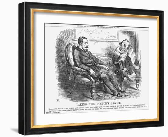 Taking the Doctor's Advice, 1863-John Tenniel-Framed Giclee Print