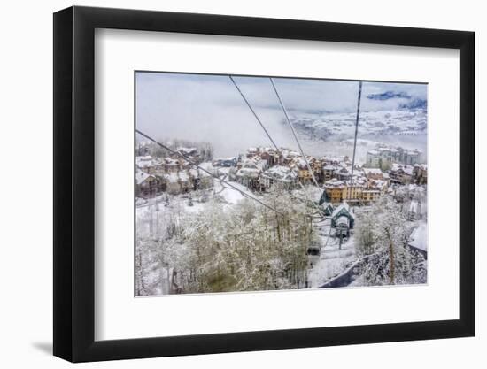 Taking the Gondola Up the Mountain at Telluride Ski Resort-Howie Garber-Framed Photographic Print