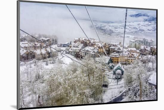 Taking the Gondola Up the Mountain at Telluride Ski Resort-Howie Garber-Mounted Photographic Print