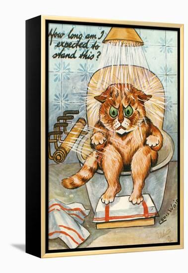 Taking the Waters as Seen by Louis Wain, C.1930-Louis Wain-Framed Premier Image Canvas