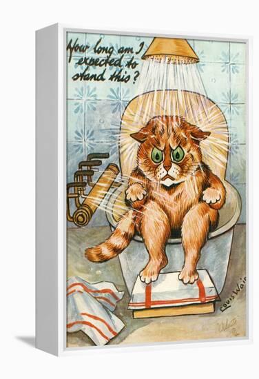 Taking the Waters as Seen by Louis Wain, C.1930-Louis Wain-Framed Premier Image Canvas