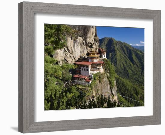 Taktsang Dzong or Tiger's Nest, Built in the 8th Century, Paro, Bhutan-Peter Adams-Framed Photographic Print