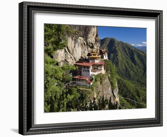 Taktsang Dzong or Tiger's Nest, Built in the 8th Century, Paro, Bhutan-Peter Adams-Framed Photographic Print