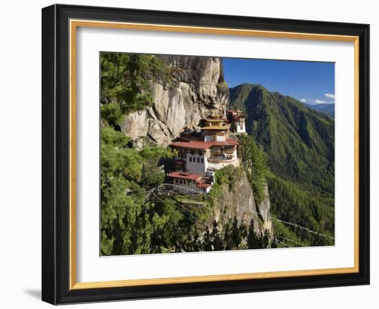 Taktsang Dzong or Tiger's Nest, Built in the 8th Century, Paro, Bhutan-Peter Adams-Framed Photographic Print