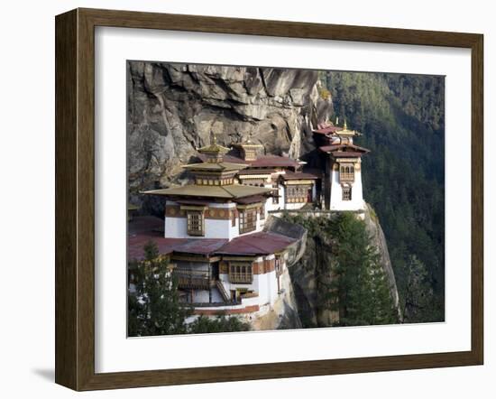 Taktshang Goemba (Tiger's Nest Monastery), Paro Valley, Bhutan, Asia-Lee Frost-Framed Photographic Print