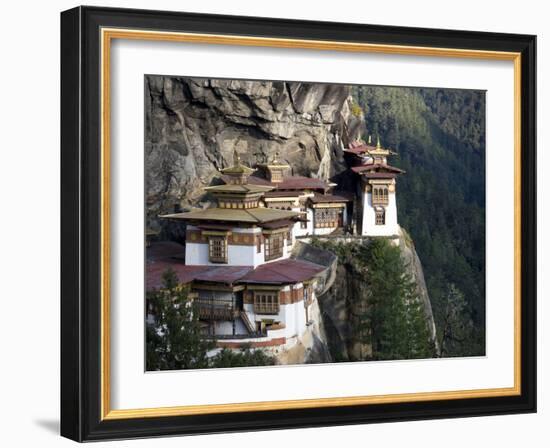 Taktshang Goemba (Tiger's Nest Monastery), Paro Valley, Bhutan, Asia-Lee Frost-Framed Photographic Print