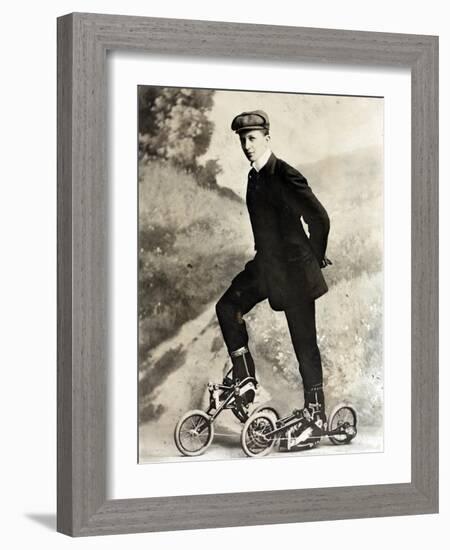 Takypod, Pedaled Roller Skates, 1910-Science Source-Framed Giclee Print