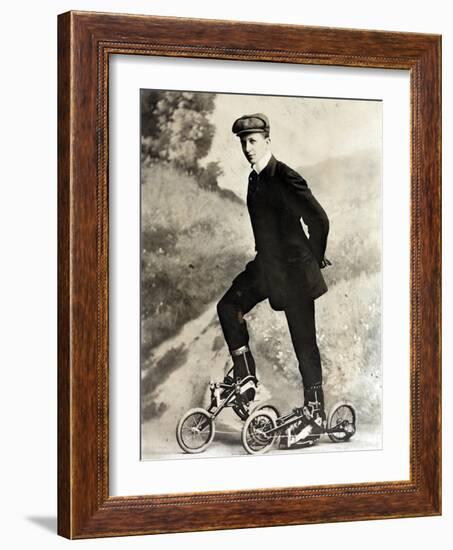 Takypod, Pedaled Roller Skates, 1910-Science Source-Framed Giclee Print