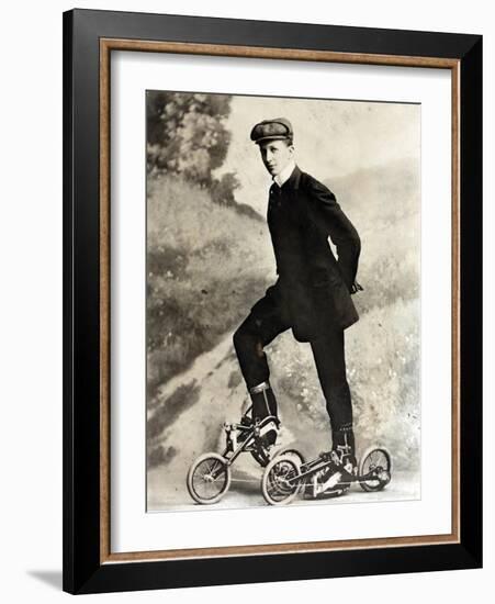 Takypod, Pedaled Roller Skates, 1910-Science Source-Framed Giclee Print