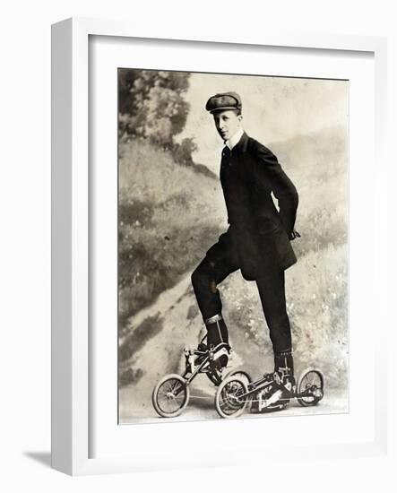 Takypod, Pedaled Roller Skates, 1910-Science Source-Framed Giclee Print