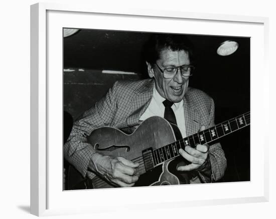 Tal Farlow Playing the Guitar at the Bell, Codicote, Hertfordshire, 18 May 1986-Denis Williams-Framed Photographic Print