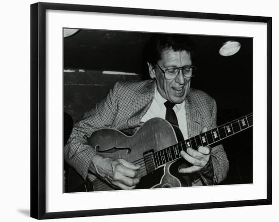 Tal Farlow Playing the Guitar at the Bell, Codicote, Hertfordshire, 18 May 1986-Denis Williams-Framed Photographic Print