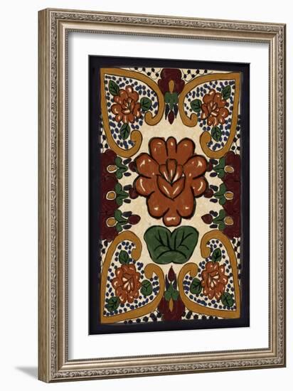 Talavera Tile #2-Lantern Press-Framed Art Print