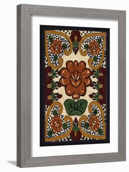 Talavera Tile #2-Lantern Press-Framed Art Print