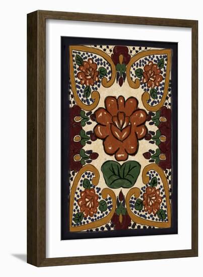 Talavera Tile #2-Lantern Press-Framed Art Print