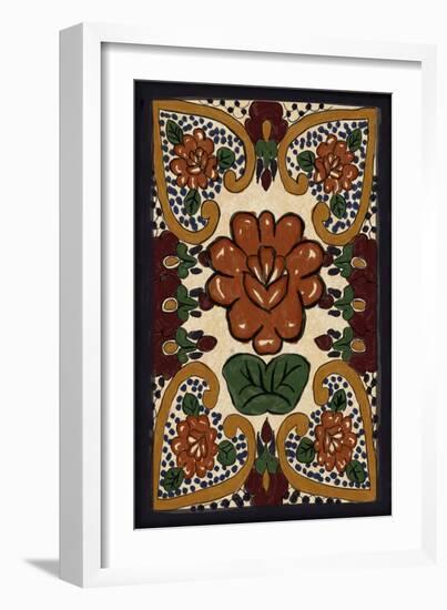 Talavera Tile #2-Lantern Press-Framed Art Print