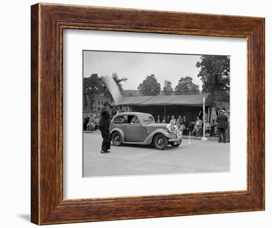 Talbot 10 of LJ Brown competing in the South Wales Auto Club Welsh Rally, 1937-Bill Brunell-Framed Photographic Print
