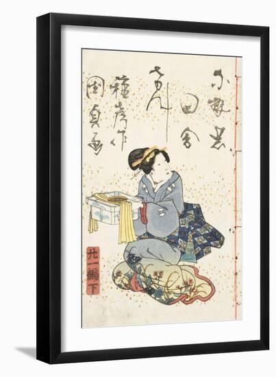 Tale of Genji, Country Style, Volume 21, Book 2, 1836-Utagawa Kunisada-Framed Giclee Print