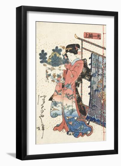 Tale of Genji, Country Style, Volume 21, Book A, 1836-Utagawa Kunisada-Framed Premium Giclee Print